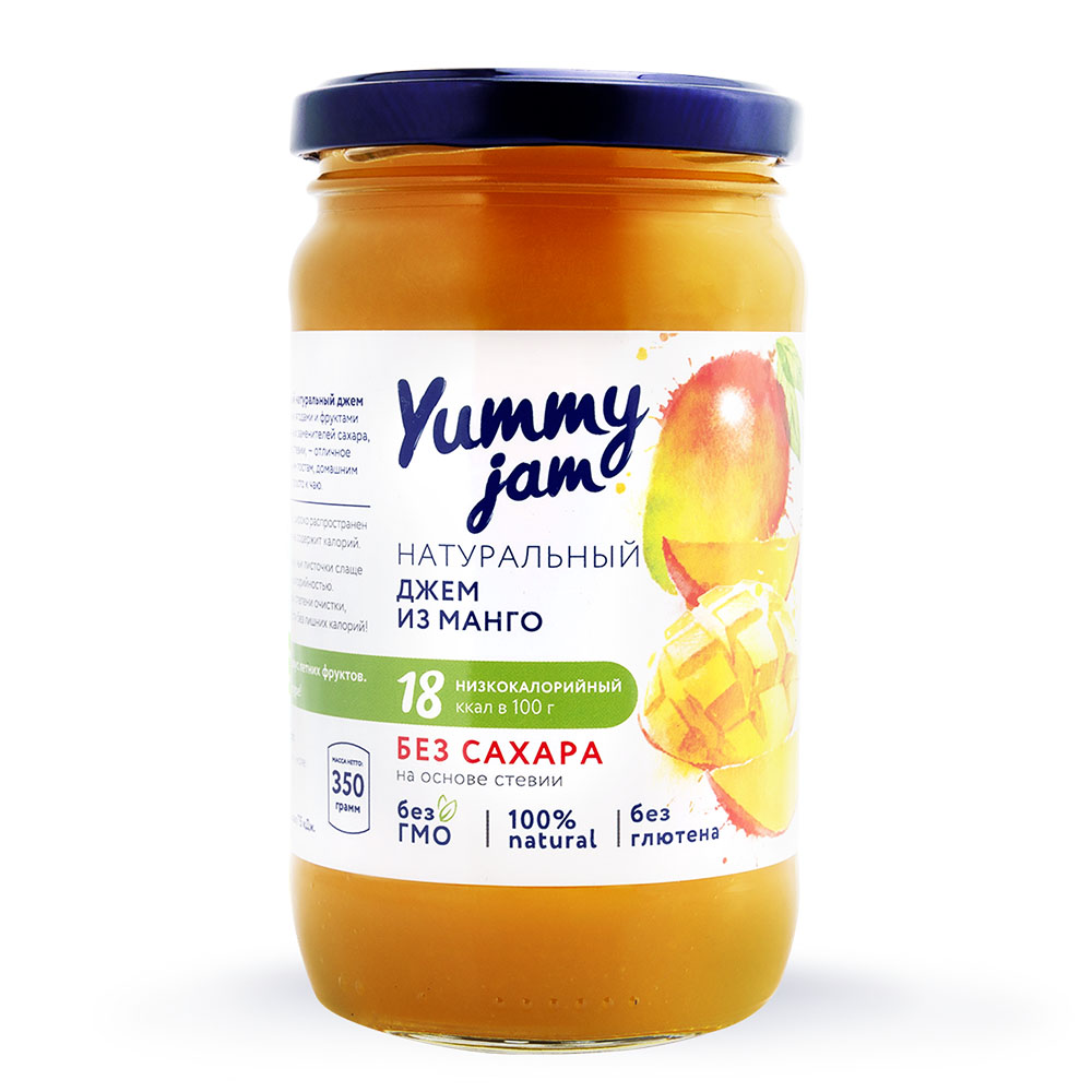 Джем низкокалорийный Манго | 350 г | Yummy Foods