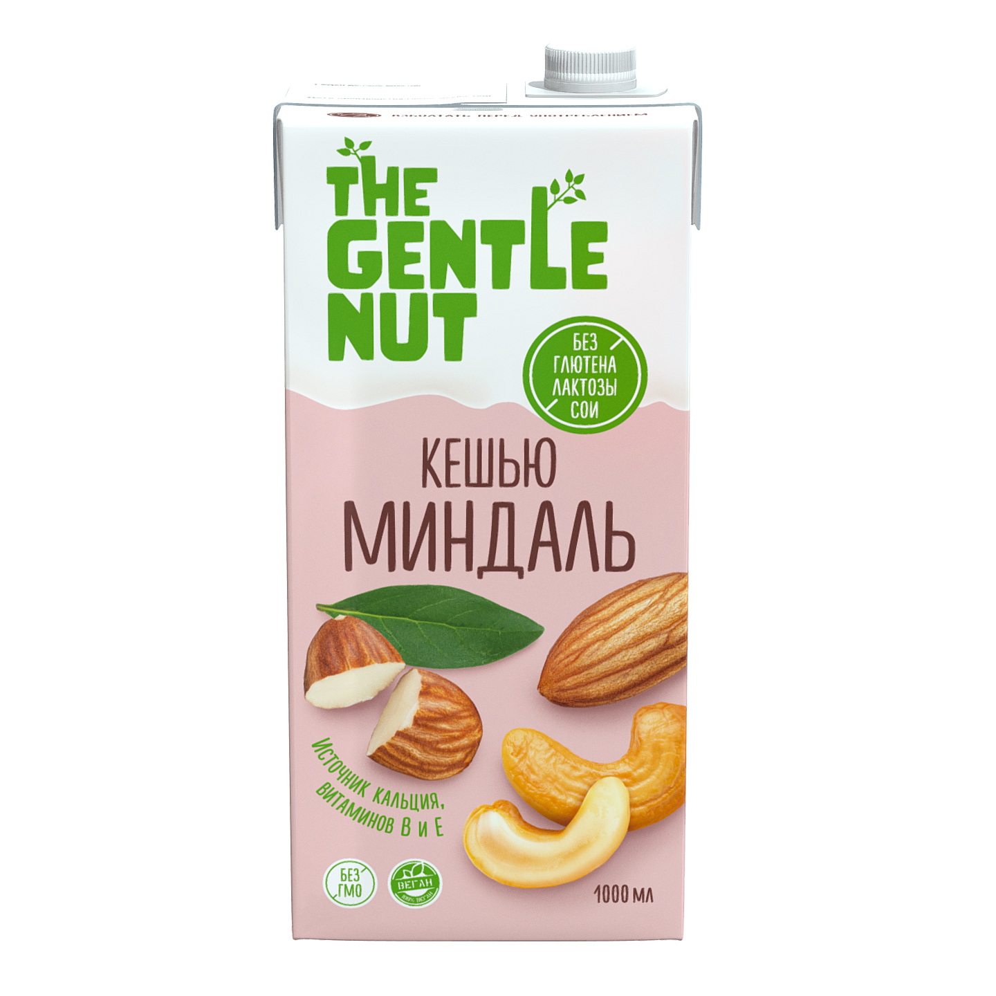 Напиток ореховый Кешью и Миндаль | 1 л | The Gentle Nut