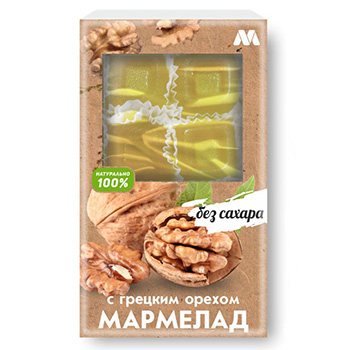 Мармелад без сахара с грецким орехом | 170 г | Marme