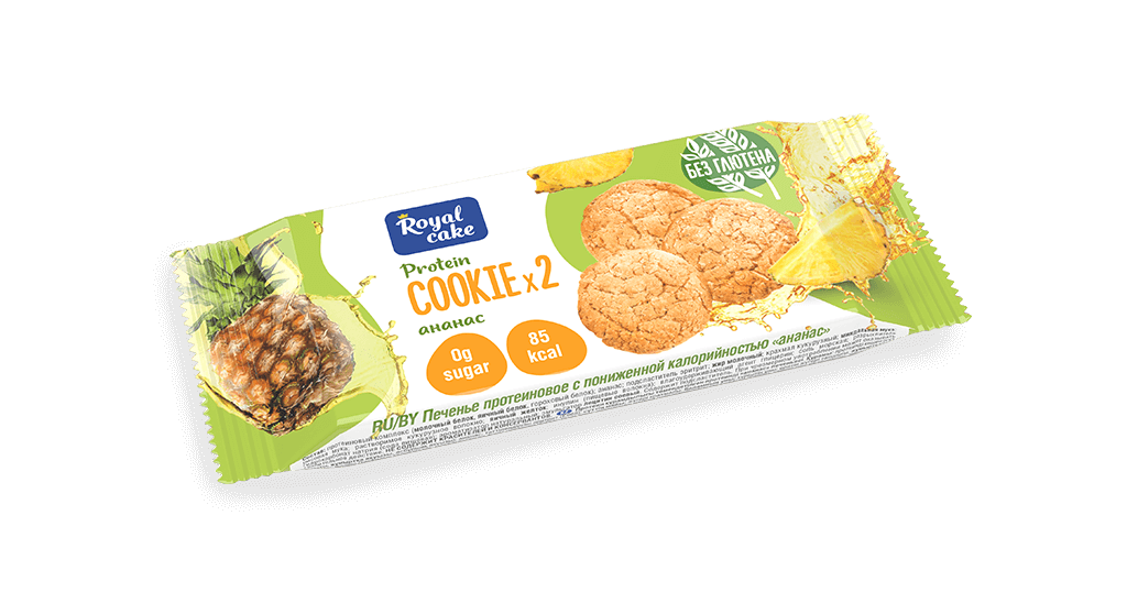 Печенье протеиновое Cookie Ананас | 50 г | Protein REX