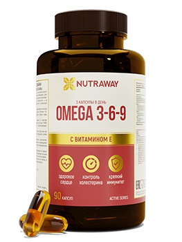 Рыбий жир Омега 3 1350 мг | 90 капсул | Nutraway