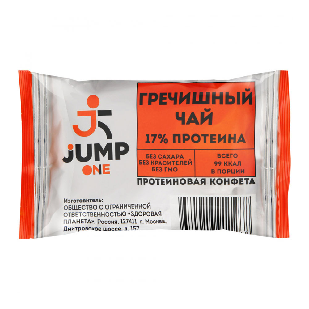 Конфета протеиновая Гречишный чай One | 30 г | Jump