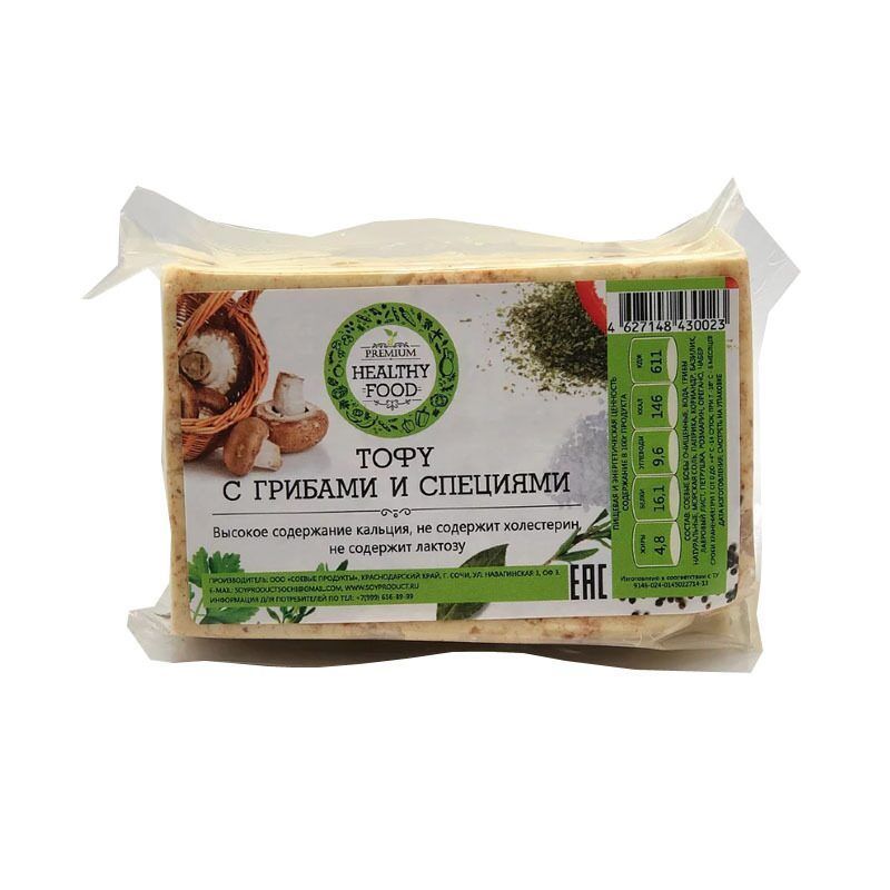 Тофу с грибами | 1 кг | Соевые продукты