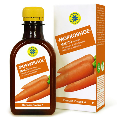 Масло льняное Морковное | 200 мл | Компас Здоровья