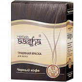 Краска травяная для волос Чёрный кофе | 60 г | Ааша