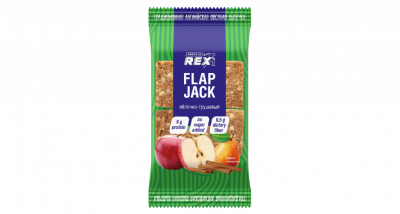 Печенье протеиновое овсяное Flap Jack Яблоко-Груша | 60 г | Protein REX