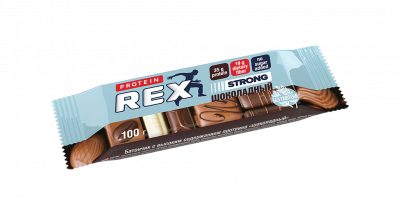 Батончик протеиновый Strong 35% Шоколадный | 100 г | Protein REX 