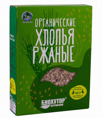 Рожь хлопья | 400 г | Био-Хутор Петровский